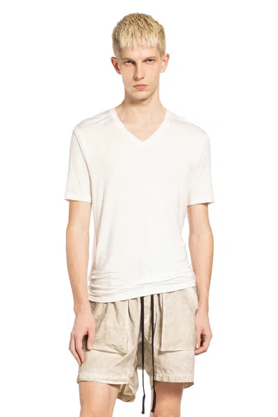 Thom Krom Stretch Modal Silk V-neck T-shirt In White