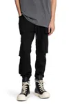 Thom Krom Stretch Nylon Cargo Pants In Black