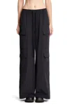 Thom Krom Stretch Nylon Cargo Sweatpants In Black