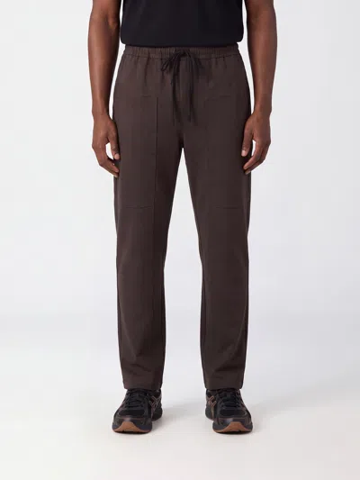 Thom Krom Stretch Technical Fabric Jogging Trousers With Drawstring In Brown