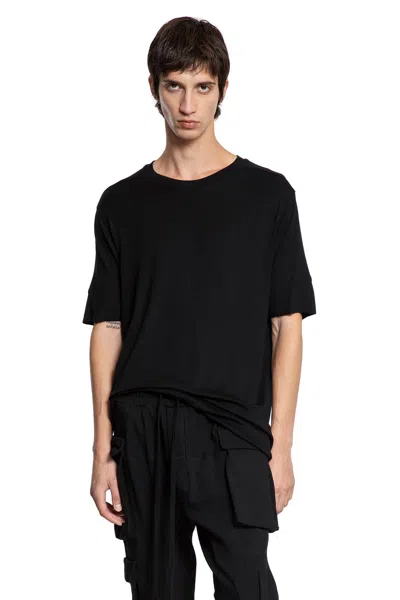 Thom Krom Stretch Viscose Jersey T-shirt In Black