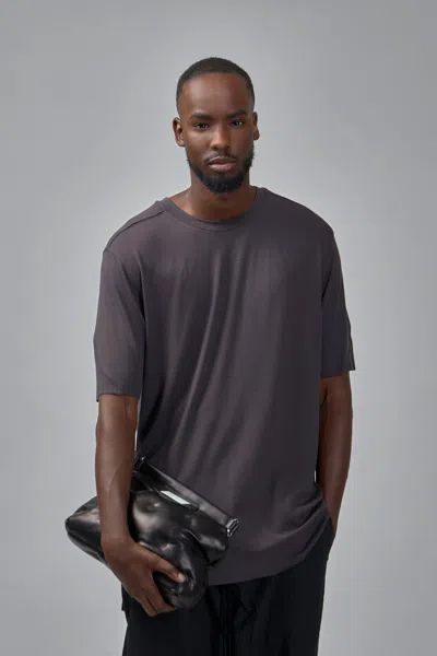 Thom Krom Stretch Viscose Jersey T-shirt In Gray