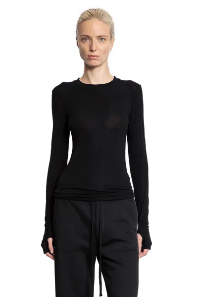 Thom Krom Stretch Vortex Top With Hand Gaiters In Black