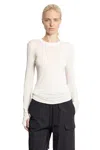 Thom Krom Stretch Vortex Top With Hand Gaiters In White