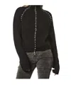Thom Krom High-neck Braided-detail Sweater In Black