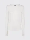 Thom Krom Round Neck Sweater In White