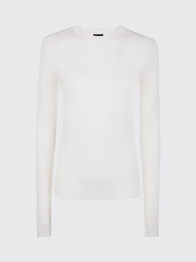 THOM KROM SWEATER THOM KROM WOMAN COLOR WHITE,H66681001