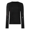 Thom Krom Distressed Long-sleeve Sweater In Black