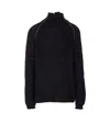 Thom Krom High-neck Long-sleeve Sweater In Black