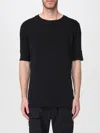 Thom Krom Black Cotton T-shirt In Black