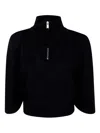 Thom Krom High-neck Zip-front Top In Black