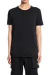 Thom Krom Distressed Stretch Cotton Modal T-shirt In Black