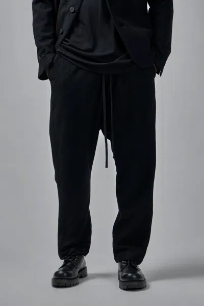 Thom Krom Tapered Gabardine Sweatpants In Black