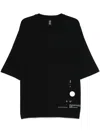 Thom Krom Printed Graphic T-shirt In Black