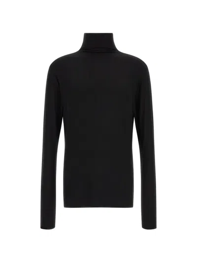 Thom Krom Thumb-slot Roll-neck Sweater In Black