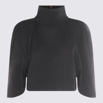 THOM KROM THOM KROM BLACK VISCOSE TOP