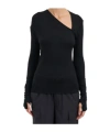 Thom Krom Top Slim Fit In Viscosa In Black