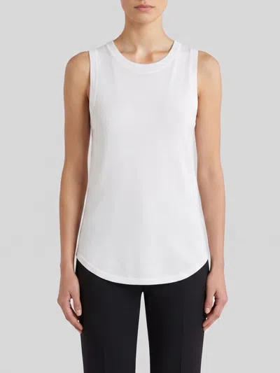 Thom Krom Sleeveless Longline Top In White
