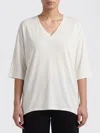 Thom Krom Relaxed V-neck Top In White