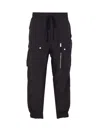 Thom Krom Elasticated-waist Cargo Trousers In Black