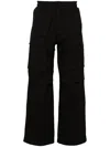Thom Krom Mid-rise Flared Cargo Trousers In Black