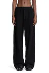 Thom Krom Pantaloni Di Lana A Gamba Larga In Black