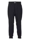 Thom Krom Metallised Cotton Trousers In Black