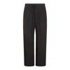 Thom Krom Elasticated-waist Straight-leg Trousers In Black