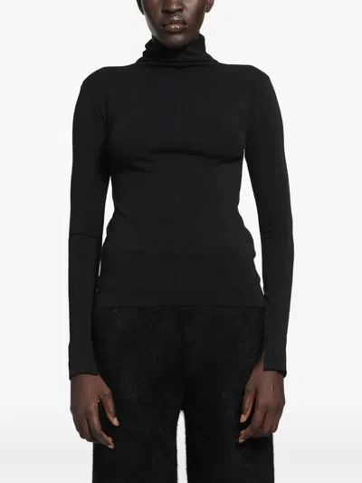 Thom Krom Turtleneck T-shirt In Black