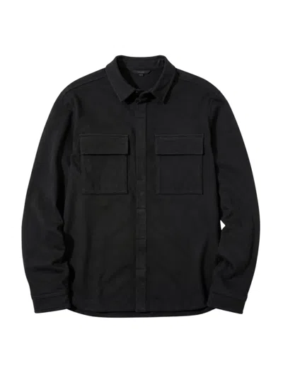 Thom Krom Utility Overshirt Jacket In Black