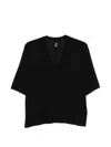 Thom Krom V-neck T-shirt In Black