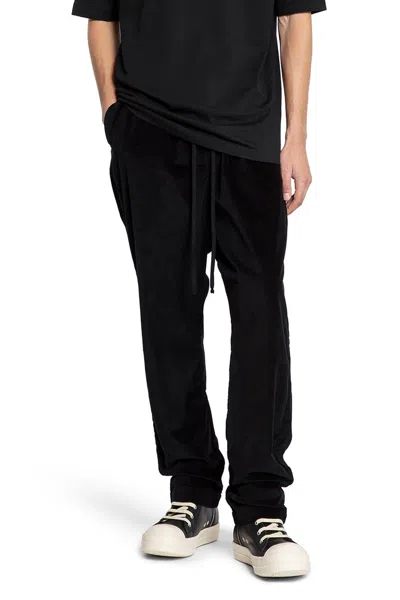 Thom Krom Velvet Sweatpants In Black