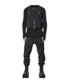 Thom Krom Elasticated-waist Cargo Trousers In Black