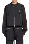 Thom Krom Nylon Bomber Vest In Black