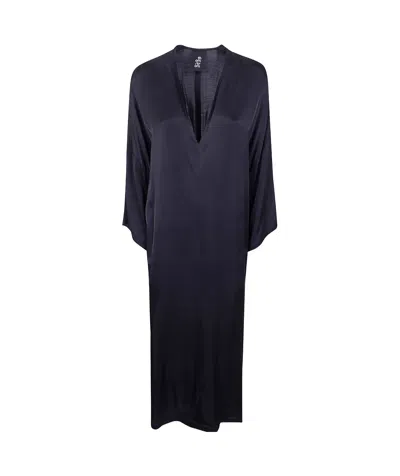 Thom Krom V-neck Dress In Blue