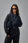 Thom Krom Cropped Bomber In Black