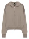 Thom Krom Waffle-effect Hoodie In Grey