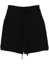 Thom Krom Waffle-effect Track Shorts In Black