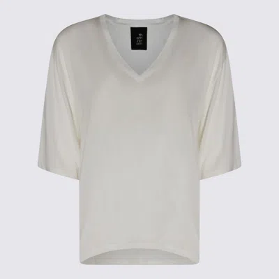 Thom Krom White Stretch Top In Neutral