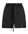 Thom Krom Drawstring Cotton Shorts In Black