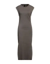 Thom Krom Woman Maxi Dress Military Green Size L Cotton, Elastane In Green