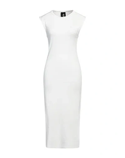 Thom Krom Woman Maxi Dress Off White Size M Cotton, Elastane In Off White