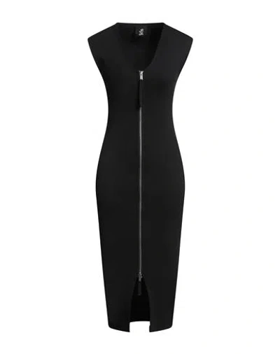 Thom Krom Woman Midi Dress Black Size Xs Cotton, Elastane