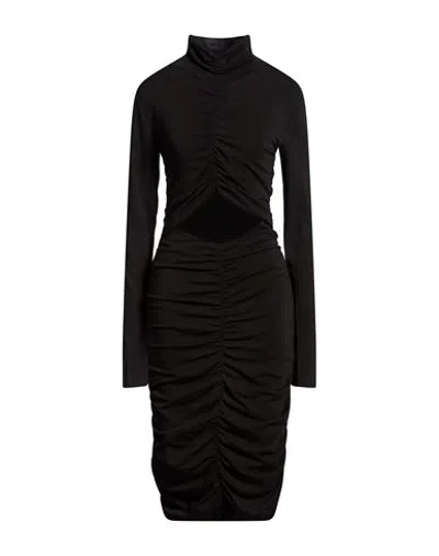 Thom Krom Woman Midi Dress Black Size Xs Cotton, Modal, Elastane