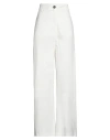 Thom Krom Woman Pants White Size M Cotton, Elastane In White