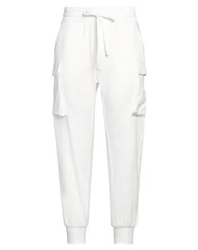 Thom Krom Woman Pants White Size S Cotton, Modal, Elastane