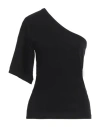 Thom Krom One-shoulder Jersey T-shirt In Black