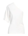 Thom Krom One-shoulder Soft-jersey Top In White