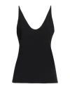 Thom Krom Woman Tank Top Black Size M Cotton, Modal, Elastane In Black
