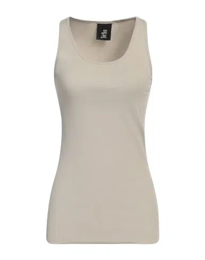 Thom Krom Woman Tank Top Sand Size M Cotton, Elastane In Beige